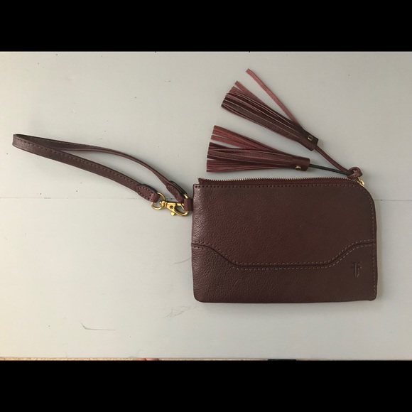 NWT Frye Wristlet Leather Wine color - Picture 3 of 11